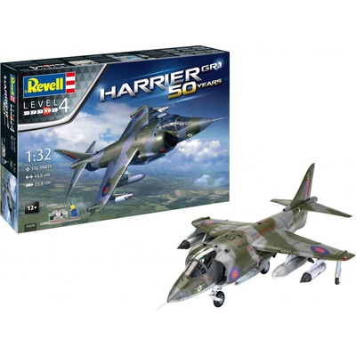 Revell Gift Set letadlo 05690 Harrier GR.1 1:32