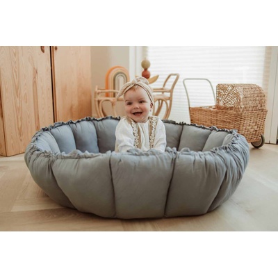 Play&Go Bloom Detské hniezdo Dusty Blue