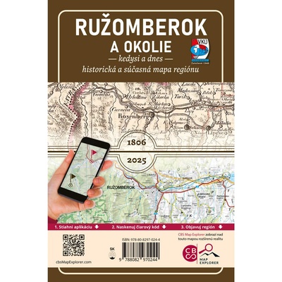 VKÚ Harmanec Porovnávacia mapa Ružomberok - Kedysi a dnes (s aplikáciou CBS Map Explorer)