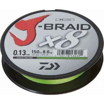 Daiwa Šnúra J-Braid Chartreuse 300m 0,22mm 17kg