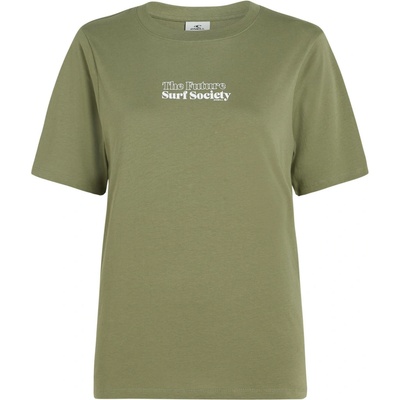 O'Neill Dámske tričko THE FUTURE SURF SOCIETY khaki biela