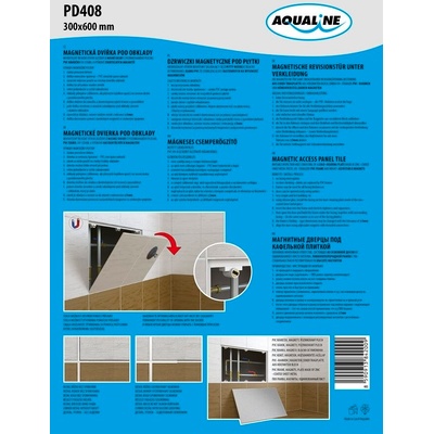 Aqualine Magnetické dvierka pod obklady 300 x 600 mm PD408