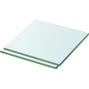 vidaXL Рафтове, 2 бр, панели прозрачно стъкло, 30x30 см (3051551) - vidaxl
