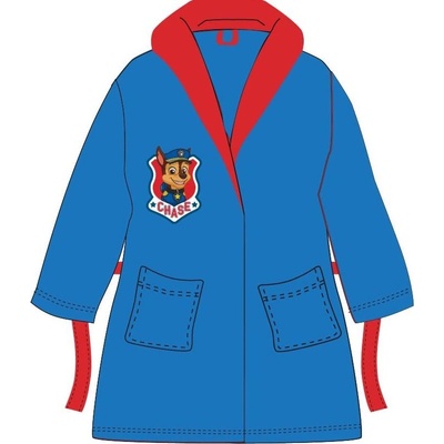 EplusM Chlapčenský župan s kapucňou Paw Patrol - svetlo modrá