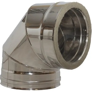 ArtKamin Димоотводно Коляно Инокс 90° с изолация - Ф300-350 (ki90si)