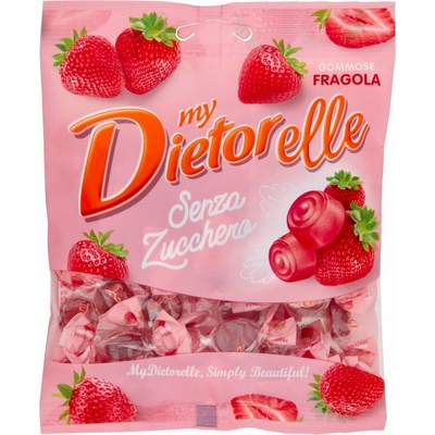 Dietorelle jahodové cukríky bez cukru 70 g