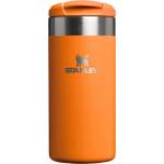 STANLEY 1913 Aerolight Transit Thermo Mug 0.35L - Keeps Hot for 4 Hours - Dishwasher Safe - Coffee Mug To Go Leak-Proof - Compatible with Common Car Drink Holders - Goldenrod Coral - 100000111740 (10-10788-14