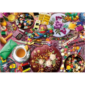 Educa - Puzzle The Sewing Table - 2 000 piese