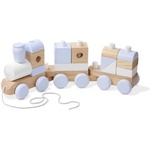 Melissa & Doug - Дървено влакче в натутални цветове (18771)