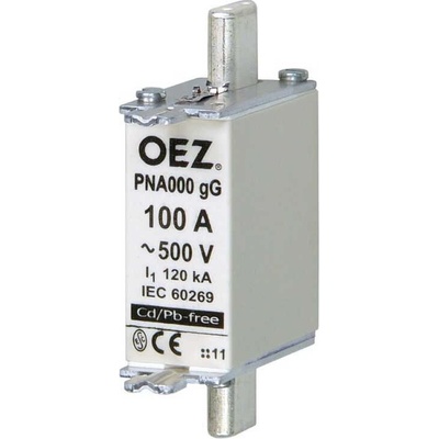 OEZ:40487 (PNA000 80A gG) PNA000 80A gG Pojistka nožová 80A gG velikost 000, OEZ
