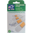 Dr.SOS náplasti Transparent.voděodolná elastická mix 20 ks