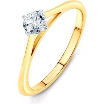 SAVICKI Годежен пръстен The Light: двуцветно злато, диамант