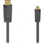 Hama Кабел за монитор HAMA High Speed HDMI/Micro HDMI с Ethernet 1, 5 м 00205016 (00205016)