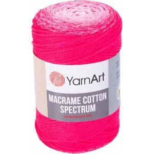 YARNART Macrame Cotton Spectrum 225 m 1311 Pink White юта (Macrame Cotton Spectrum 1311)