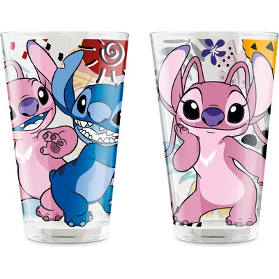 EGAN DISNEY STITCH Sada sklenice ANGEL 2 x 310 ml