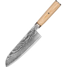 UG Grill Nůž Santoku 18 32 cm Damašková ocel 67 dřevo pakkawood