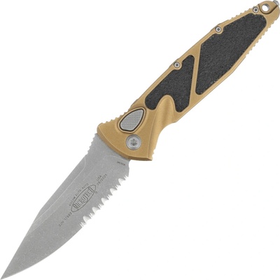 ! Microtech SOCOM ELITE AUTO S/E APOCLYPTIC PART SERRATE TAN 160A-11APTA