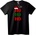NOONEBRAND Тениска Дядо Коледа ХО ХО ХО - 2XL, Black