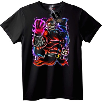 NOONEBRAND Тениска Аниме Неонов Воин - S, Black