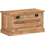 vidaXL Пейка за съхранение на обувки, 85x40x45 cм, акациево дърво масив (337826)