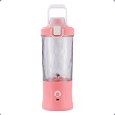 Verk 07296 Láhev se Smoothie mixérem LED RGB 600 ml růžová