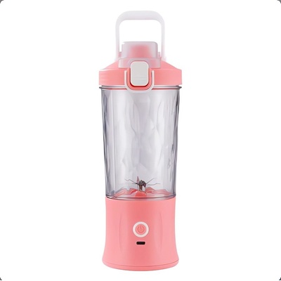 Verk 07296 Láhev se Smoothie mixérem LED RGB 600 ml růžová