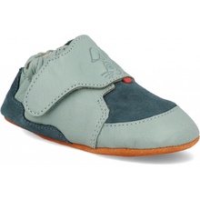 Affenzahn Krabbelschuh Leder Crawly Bunny Petrol
