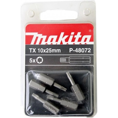 Sada bitov Makita P 48072 T10 x 25 mm 5 ks
