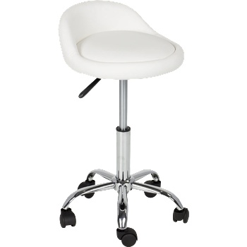 Carmen Табуретка с колелца Carmen 3067 - бял (3521081_1)