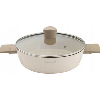 Florina Tradiční pánev Mokka 28 cm s keramickým povrchem