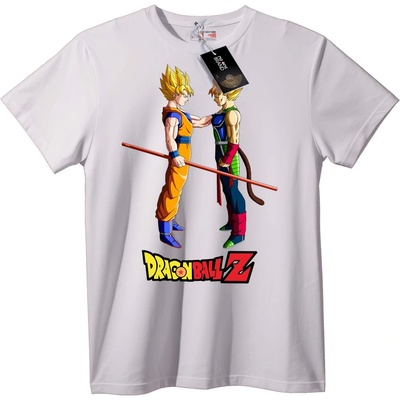 NOONEBRAND Тениска Goku & Vegeta от Dragon Ball Z - 3XL, White