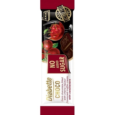 Dibette Horká čokoláda so sladidlom s príchuťou truffle a višňou v alkohole 25 g