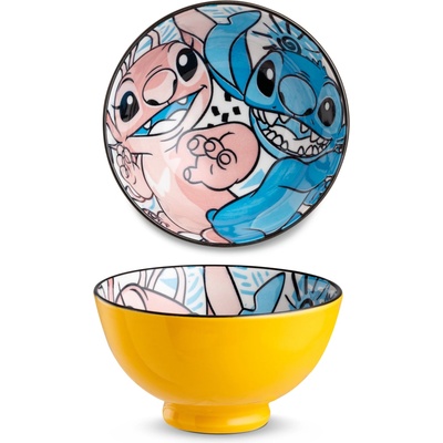 Egan DISNEY STITCH malá miska STITCH & ANGEL yellow 300 ml