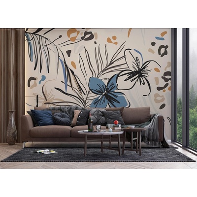 Ag Design FT5P-3045 Vliesová fototapeta na zed' Květinová Malba, rozměry 360 x 270 cm