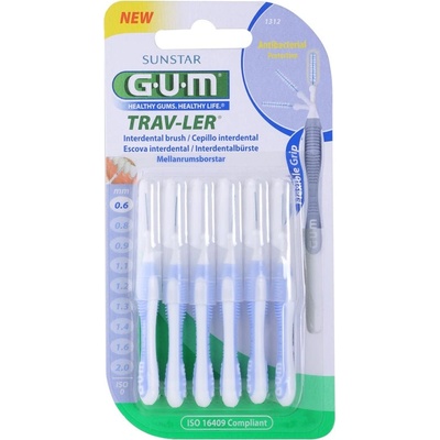 Sunstar Trav-Ler Interdental четки за междузъбно пространство 0, 6 mm 6 бр