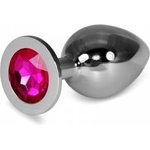 Lovetoy Large Silver Plug Fuchsia