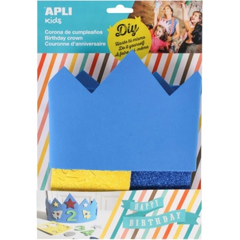 APLI Творчески комплект apli - Декорирай сам синя корона (14478)