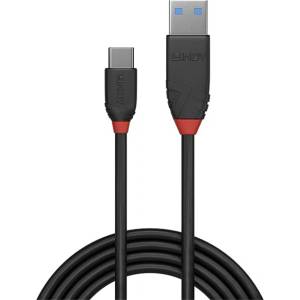 Lindy Кабел USB 3.2 Gen1 A - C Black Line, M/M 0, 15m, черен 36914 (36914)