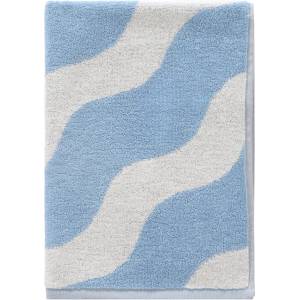 Jotex Бяла/светлосиня памучна кърпа 50x70 cm Waves - Jotex (2137846-06-136)