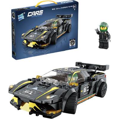 Kruzzel Černé auto automobilový stavebnicový set