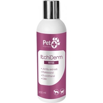 Vetfood ItchiDerm Rinse OFF - шампоан за кучета и котки, против сърбеж, 200 мл - Полша
