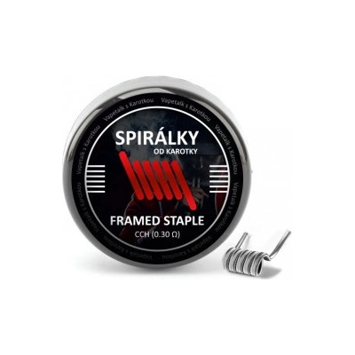 Spirálky od Karotky CCH Framed Staple 0,3ohm 10ks