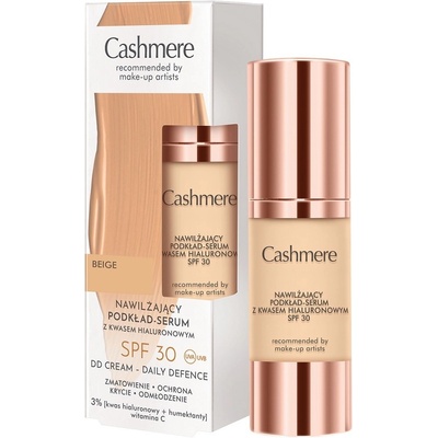 Cashmere Hydratačný podkladový krém-sérum s kyselinou hyalurónovou SPF30 02 Beige 30 ml