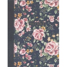 NKJV , Journal the Word Bible, Cloth Over Board, Gray Floral, Red Letter Edition, Comfort Print: Reflect, Journal, or Create Art Next to Your Favorite Thomas NelsonPevná vazba