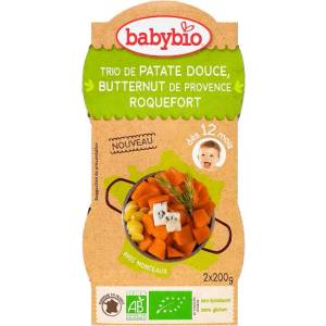 Babybio Био меню Babybio Лека нощ - Рокфор и тиква, 12 m+, 2 х 200 g (3288131520292) - ozone