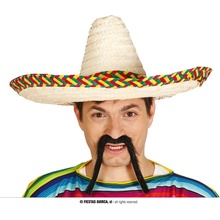 Slaměný Klobouk Sombrero Mexiko 50 cm
