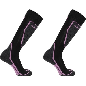 Salomon Дамски ски чорапи Salomon Access 2 Pack Ski Socks Womens - Black