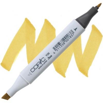 Lihová fixa COPIC Classic oboustranná Fine & Chisel, Mustard (Y26)