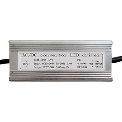 Napájací zdroj pre 80W LED, 22-38V, 2400mm, IP65