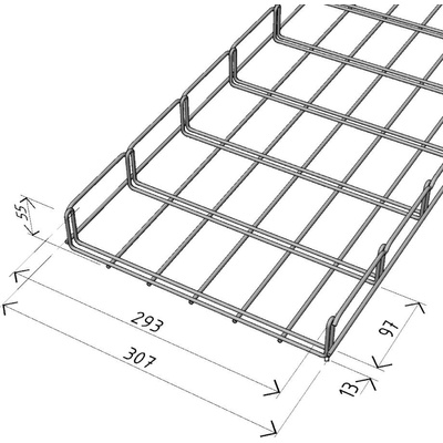 Arkys kabelový žlab 300/50 2m GZ Merkur 2